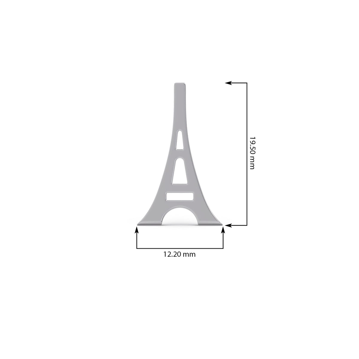 Eiffel Tower Plain Gold Pendant