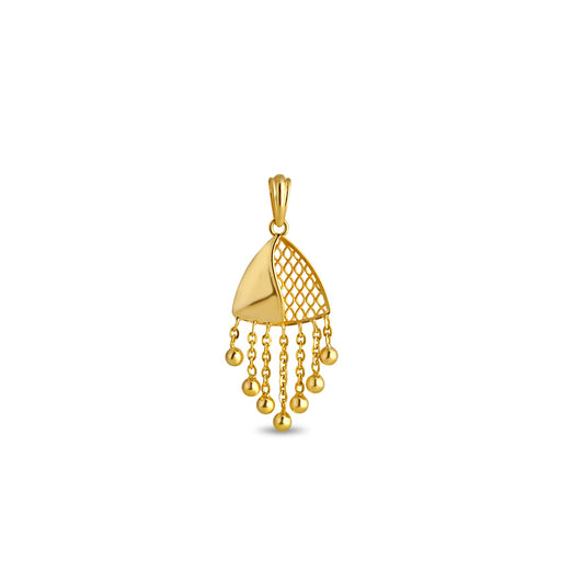 Jharokha Fusion Gold Pendant