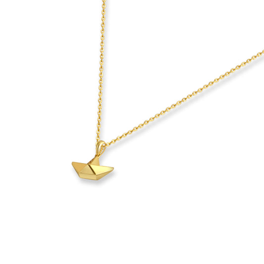 Aether Sail Plain Gold Pendant