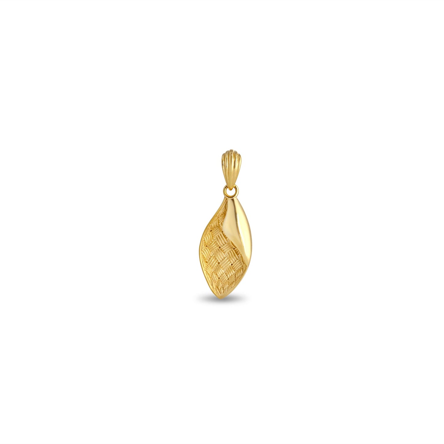 Woven Whisper Fusion Gold Pendant