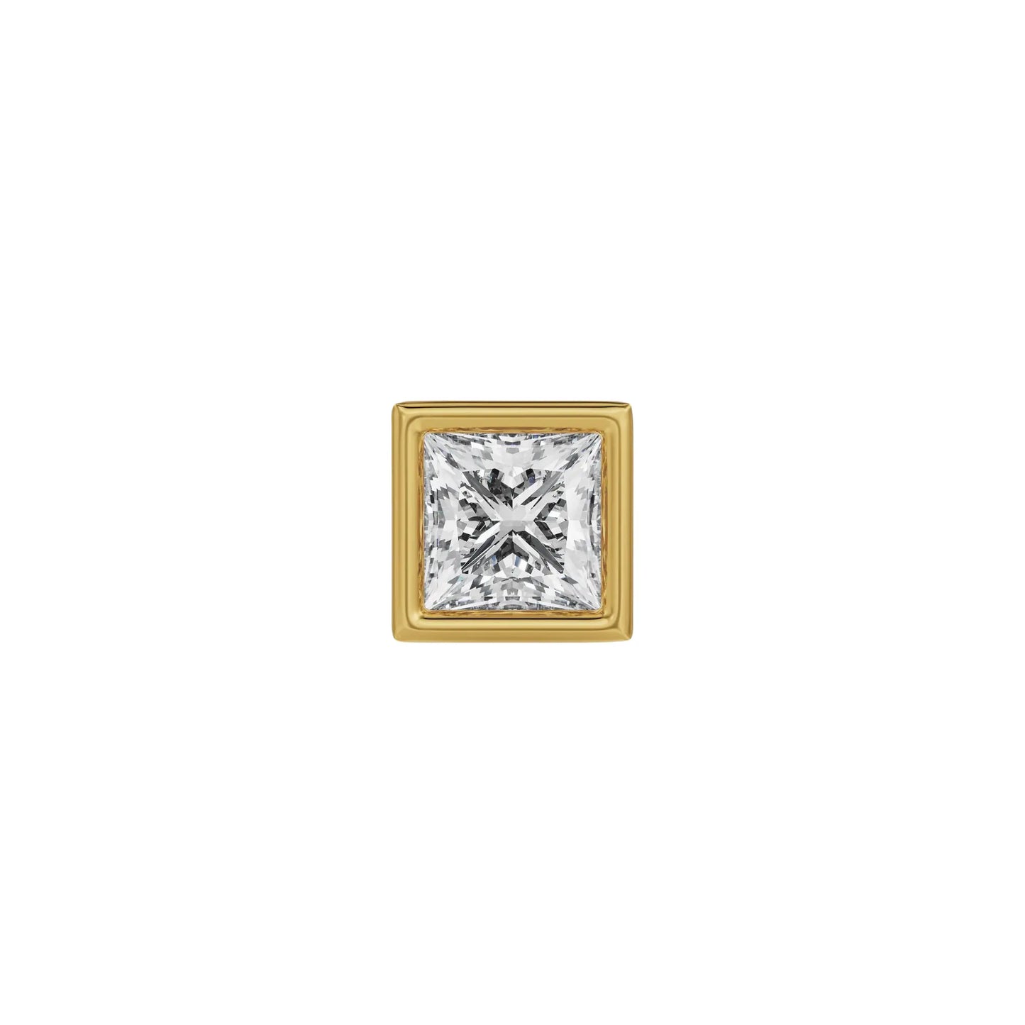 0.5 CT Lab Grown Diamond Solitaire Studs for Men 9KT