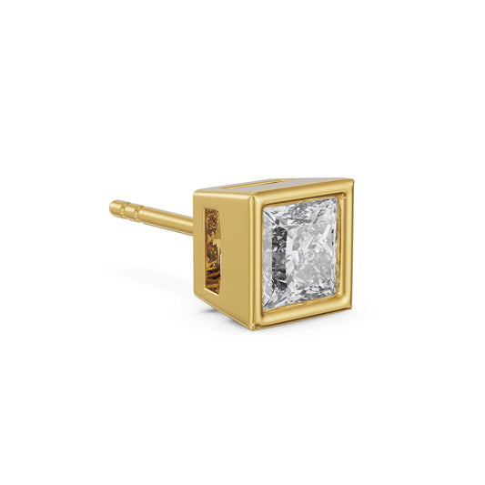 0.25 CT Lab Grown Diamond Solitaire Studs for Men 9KT