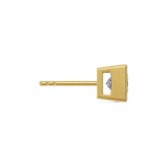 0.25 CT Lab Grown Diamond Solitaire Studs for Men 9KT