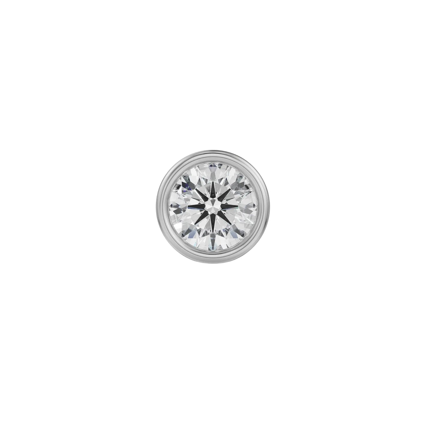 0.5 CT Round Lab Grown Diamond Solitaire Studs for Men 9KT