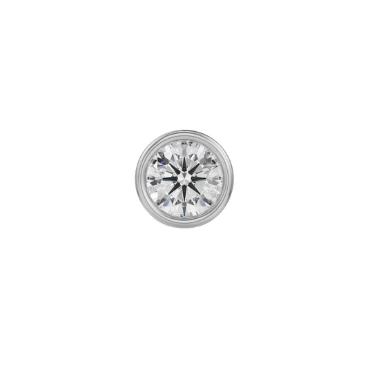 0.5 CT Round Lab Grown Diamond Solitaire Studs for Men 9KT