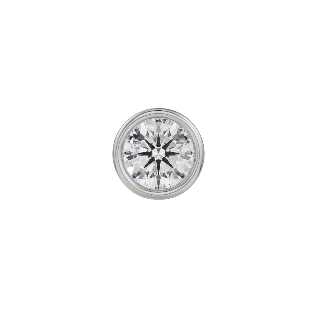 1 CT Round Lab Grown Diamond Solitaire Studs for Men 9KT