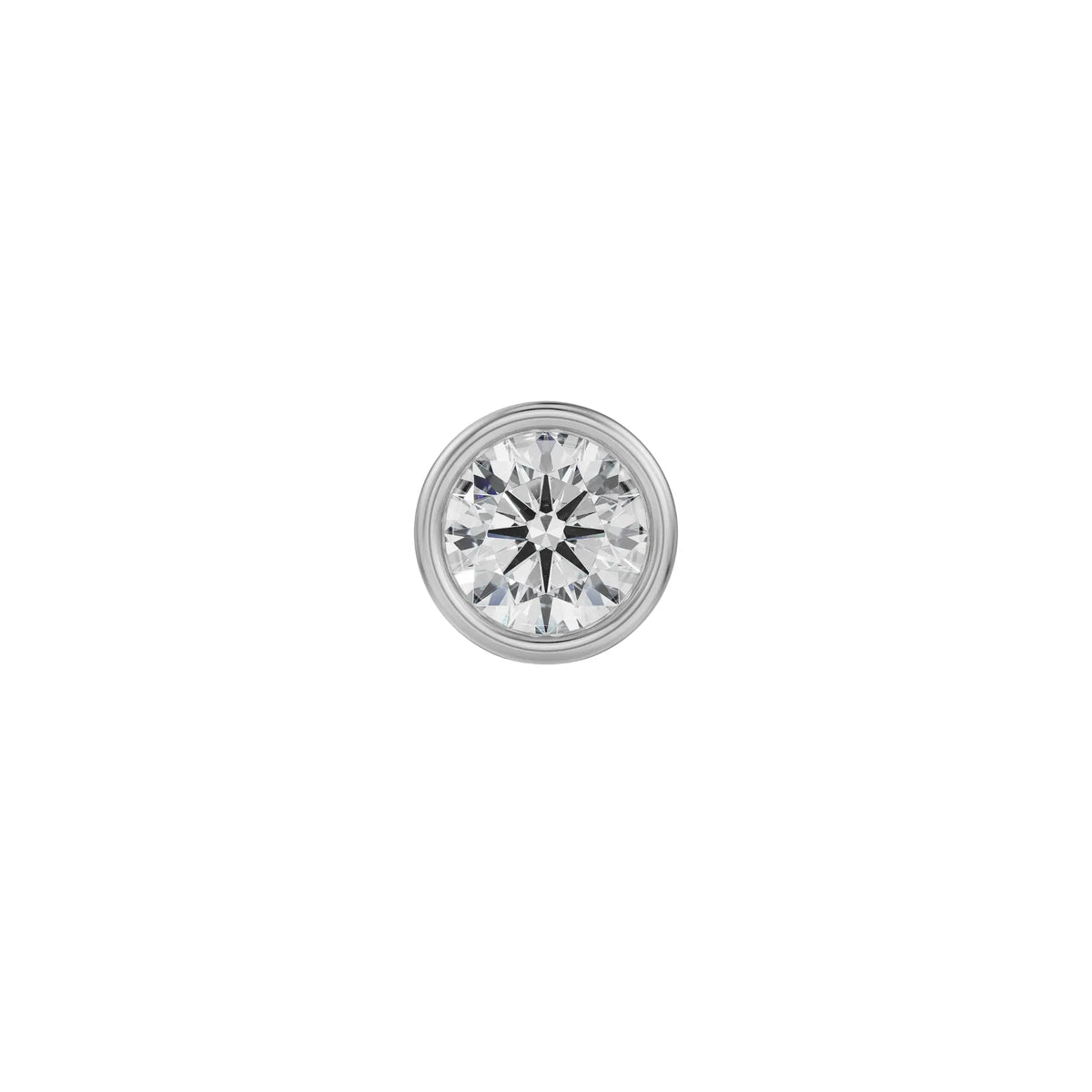 0.25 CT Round Lab Grown Diamond Solitaire Studs for Men 9KT