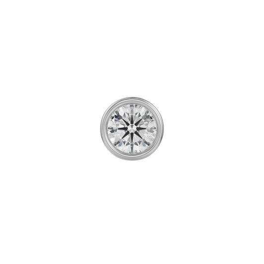 0.25 CT Round Lab Grown Diamond Solitaire Studs for Men 9KT