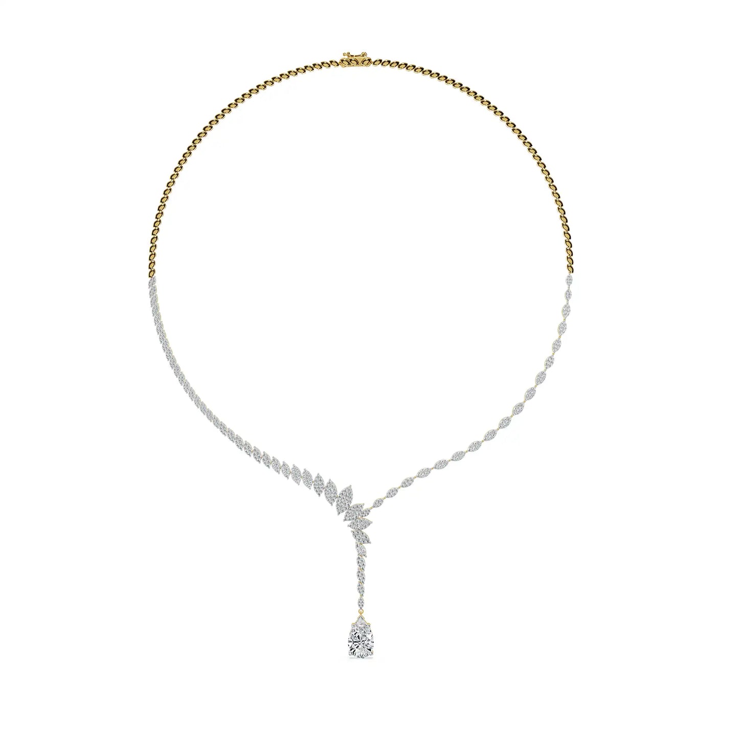 Frostfall Vine Lab Grown Diamond Necklace 9KT