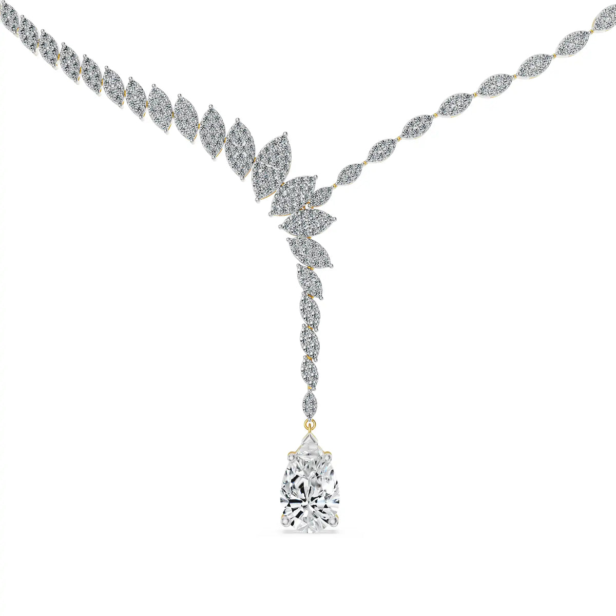 Frostfall Vine Lab Grown Diamond Necklace 9KT