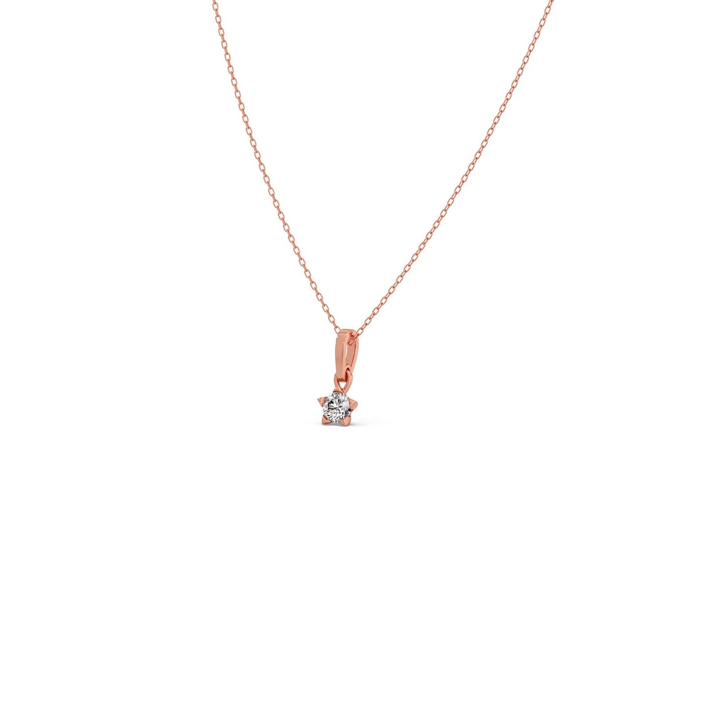 The Starlight Round Solitaire Pendant