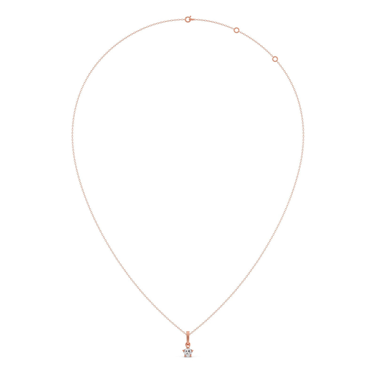 The Starlight Round Solitaire Pendant