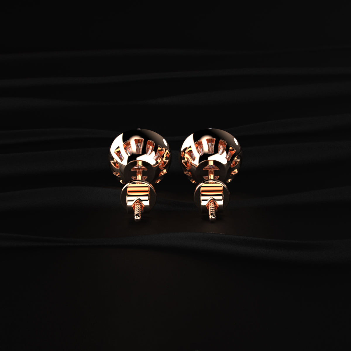 Round Brilliant Diamond Earrings