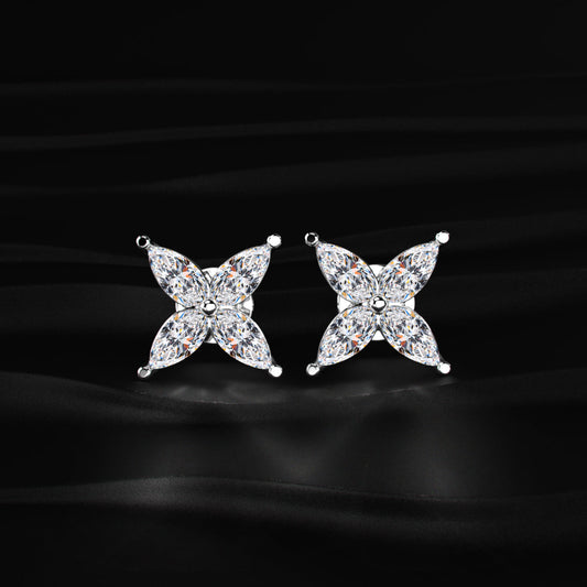 4 Marquise Diamond Earrings