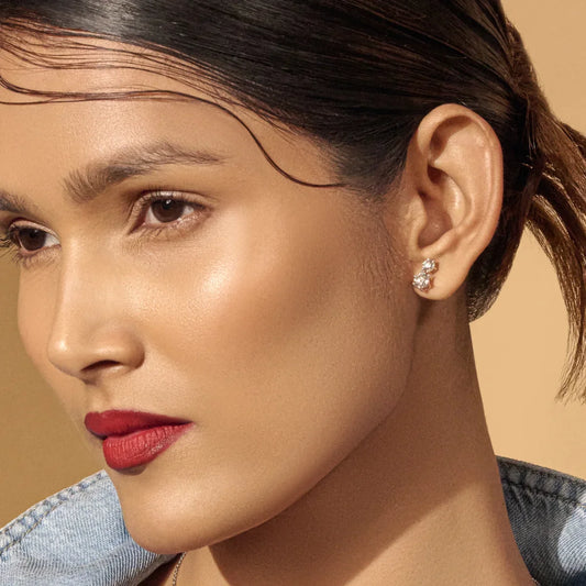 Double Stone Earrings
