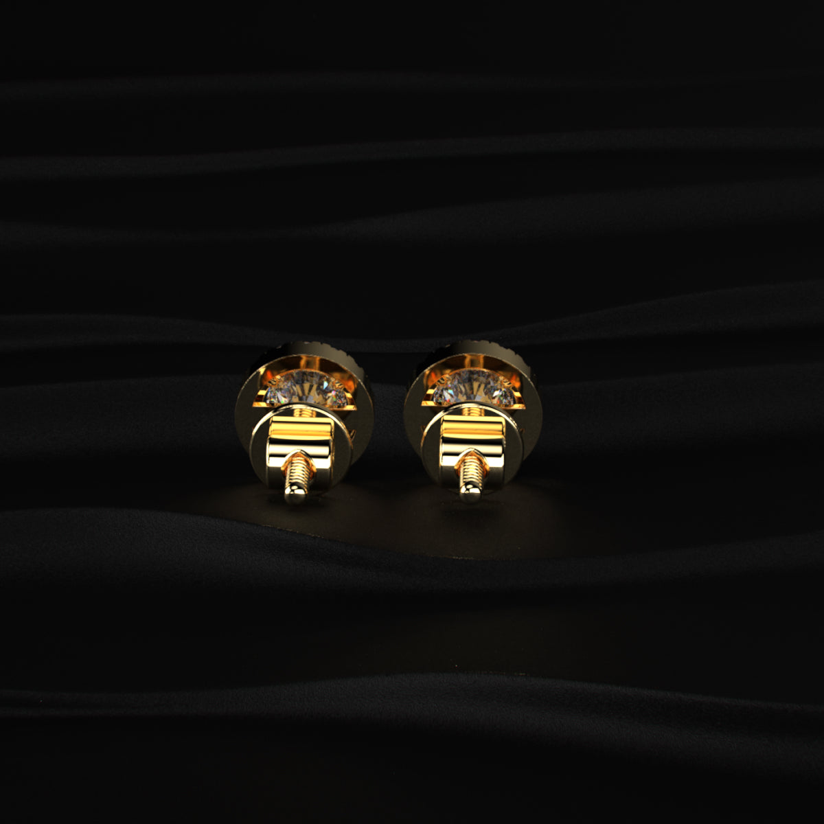 Round Halo Earrings