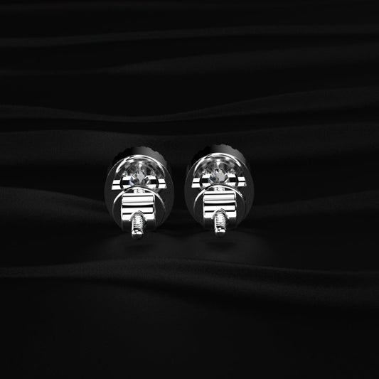 Oval Diamond Halo Earrings