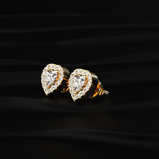 Heart Halo Earrings