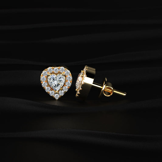 Heart Halo Earrings