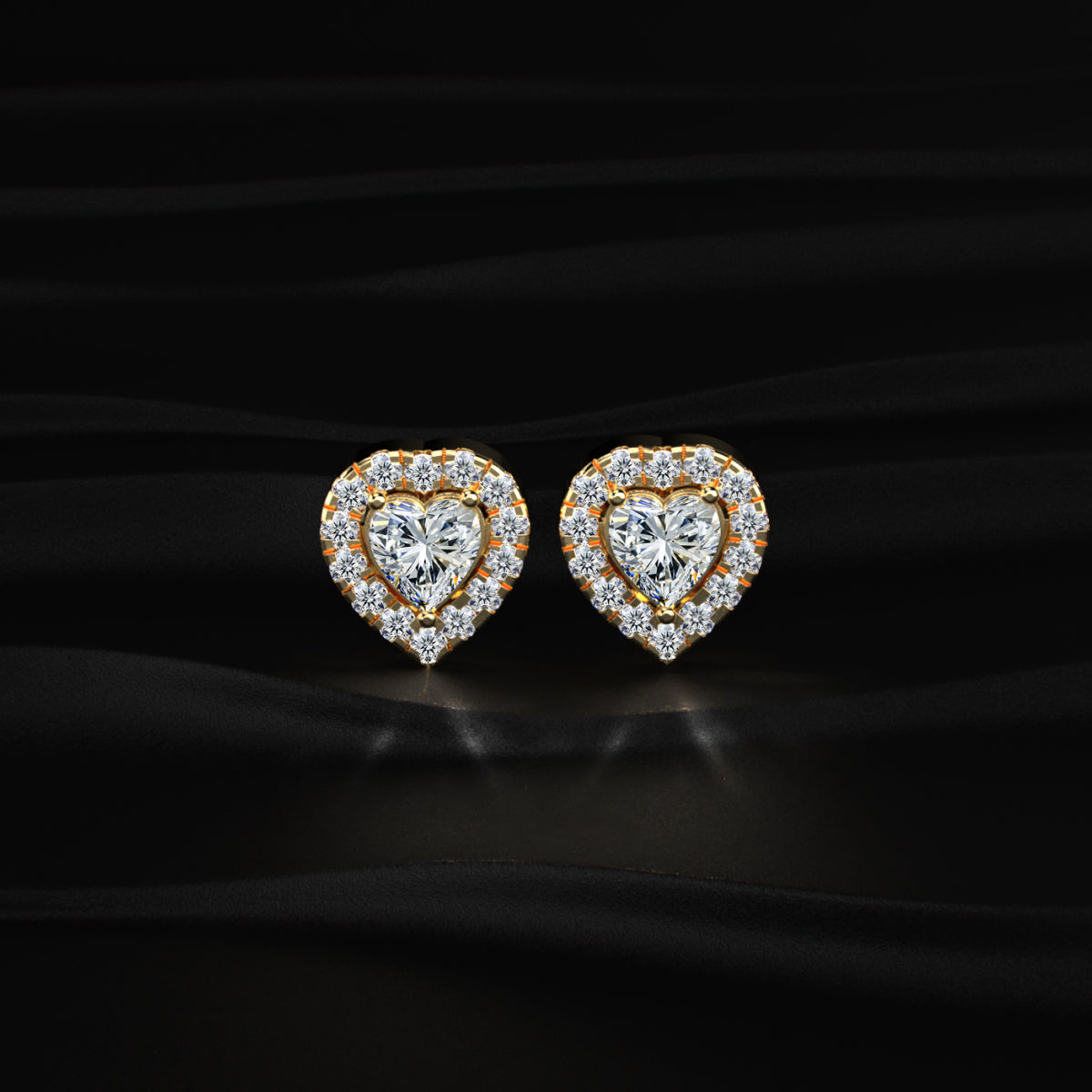 Heart Halo Earrings
