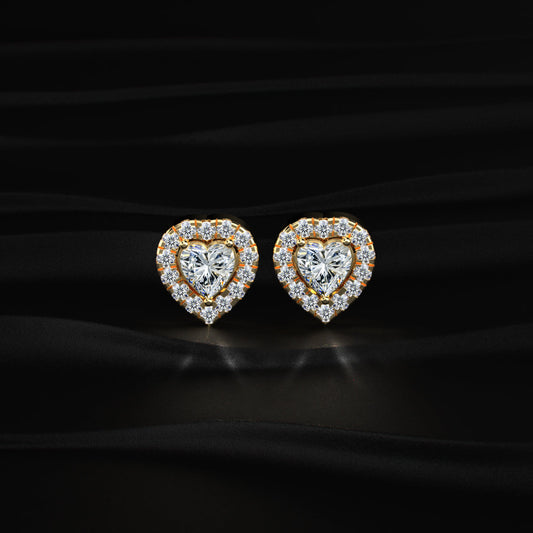 Heart Halo Earrings