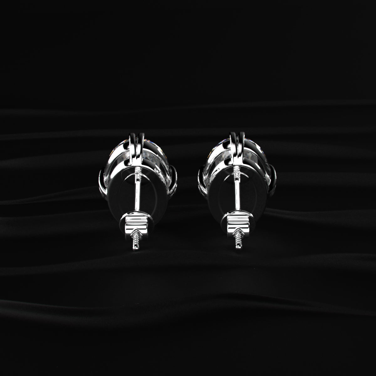 5 Ct Oval Diamond Stud Earrings