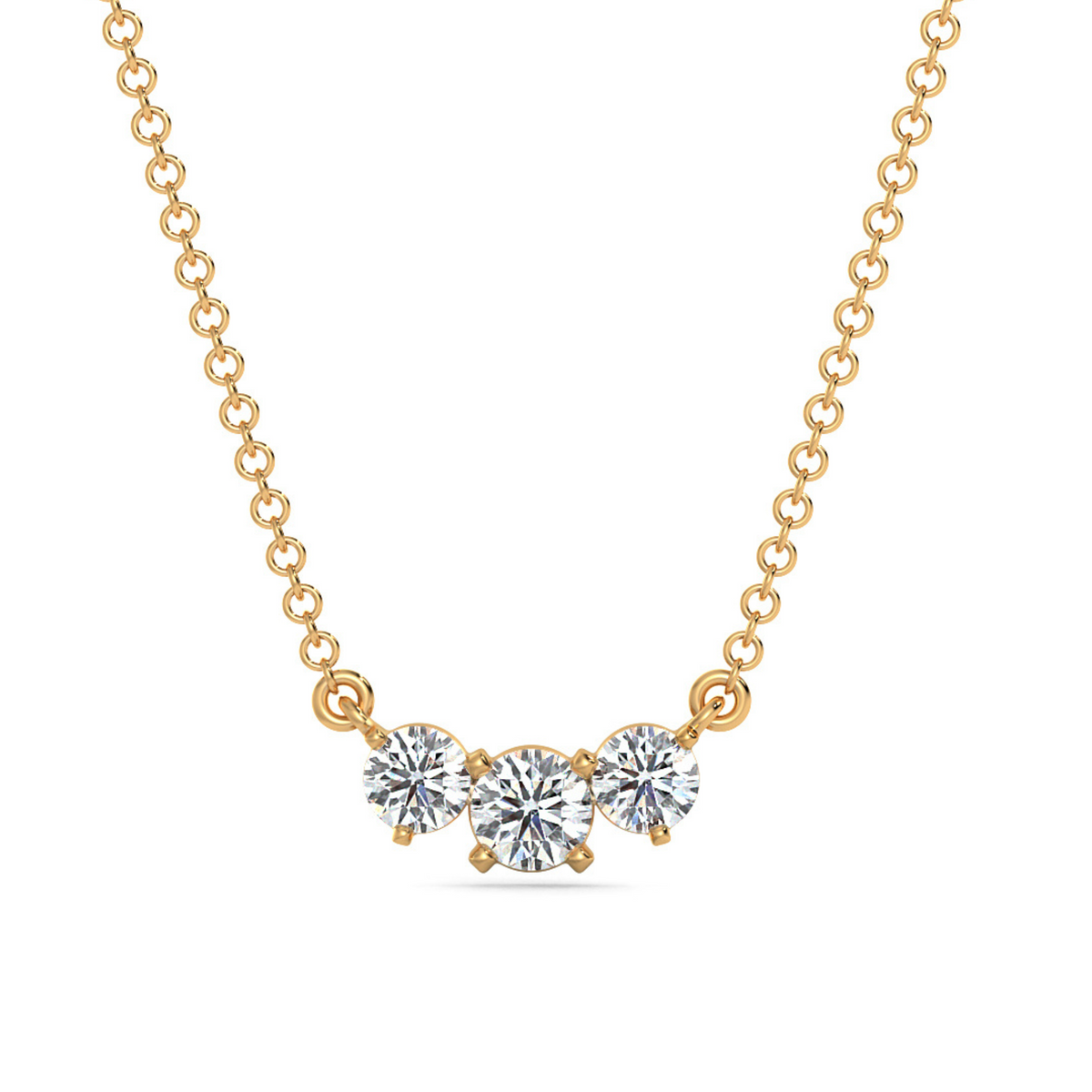 Triya Solitaire Lab Grown Diamond Necklace