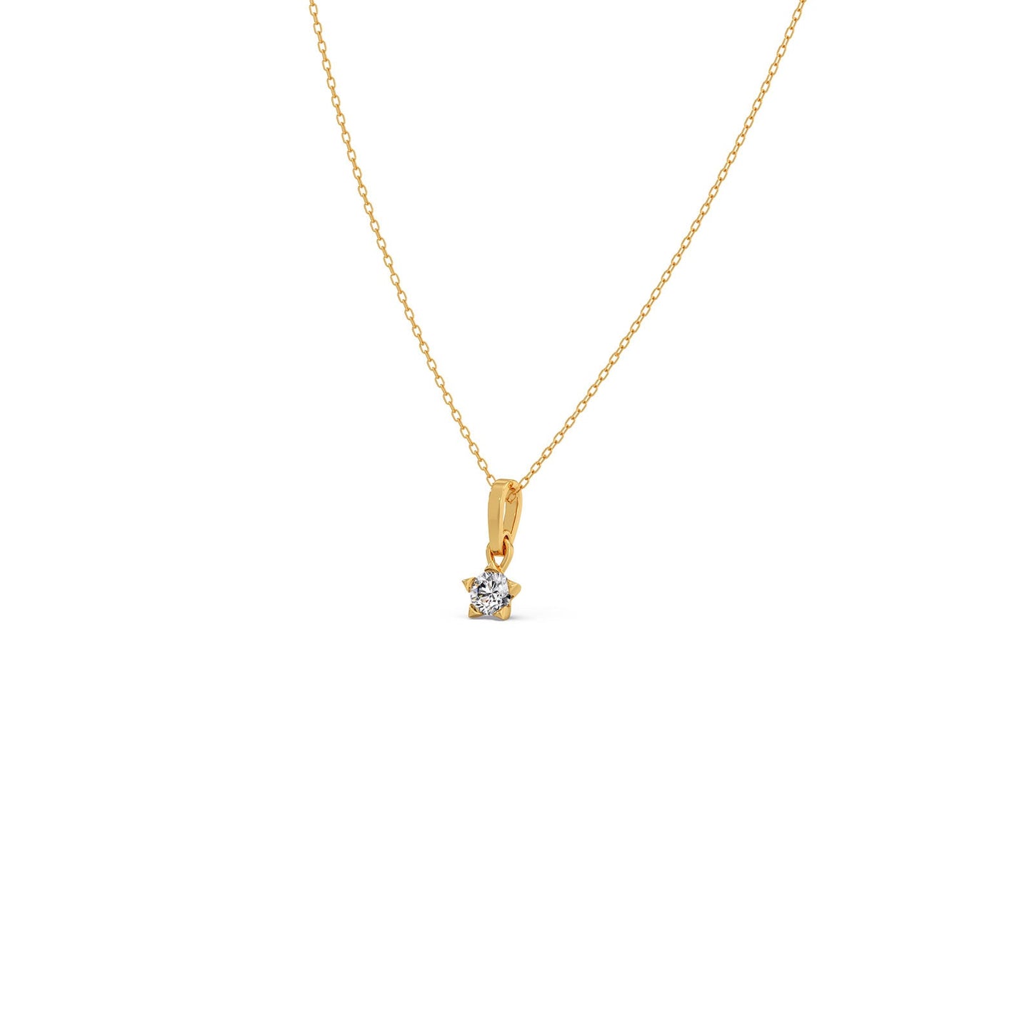 The Starlight Round Solitaire Pendant