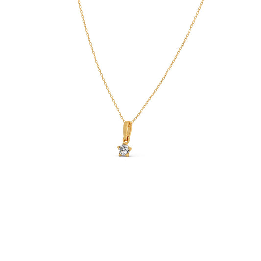 The Starlight Round Solitaire Pendant
