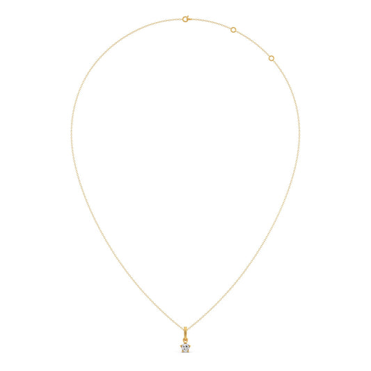 The Starlight Round Solitaire Pendant