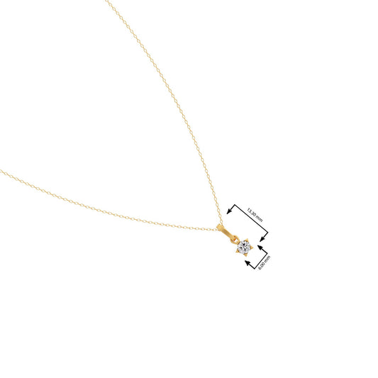 The Starlight Round Solitaire Pendant