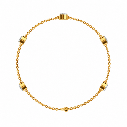 Roselle Beaded Diamond Bracelet