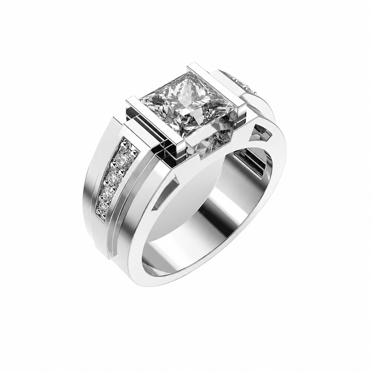 Imperial Square Diamond Ring for Men
