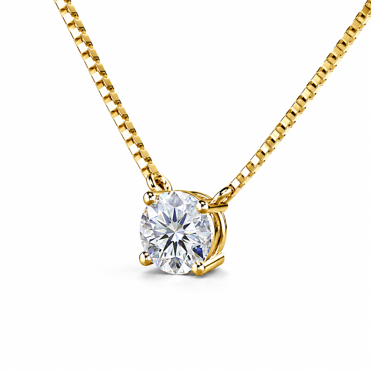 0.5Ctw Dazzling Solitaire Bloom Necklace