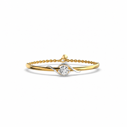 Diamond In Thistle Bracelet