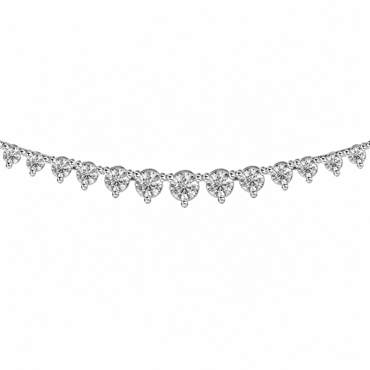 Queens Diamond Cluster Necklace For Women
