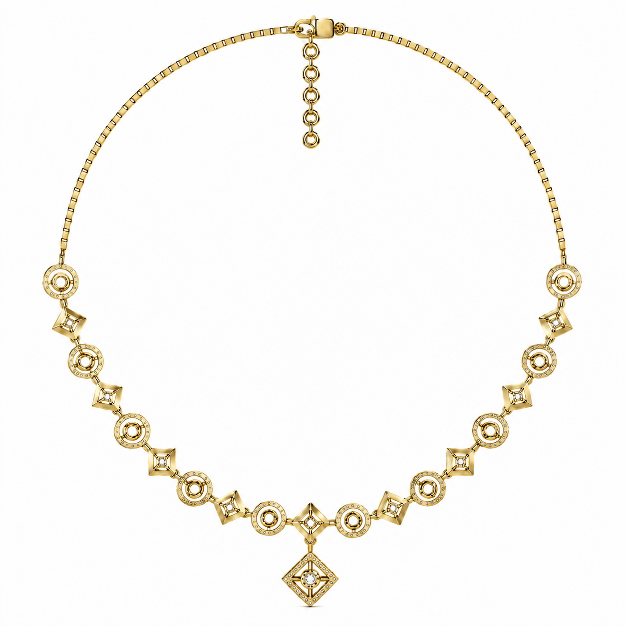 The Lorienne Round Diamond Necklace
