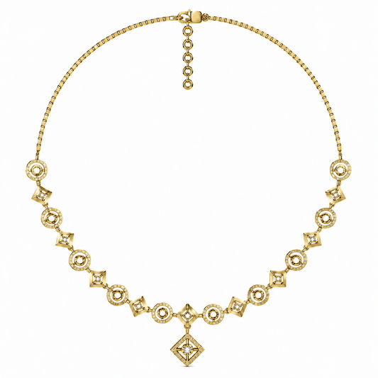 The Lorienne Round Diamond Necklace