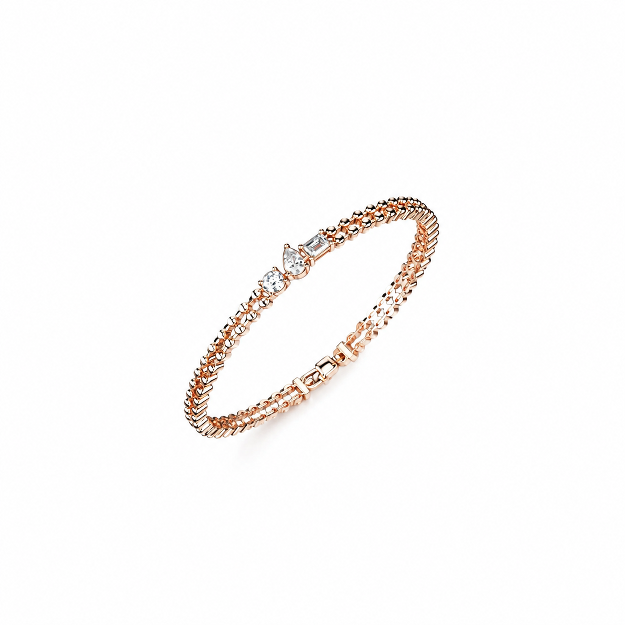 Multi Shape Diamond Trio Bracelet