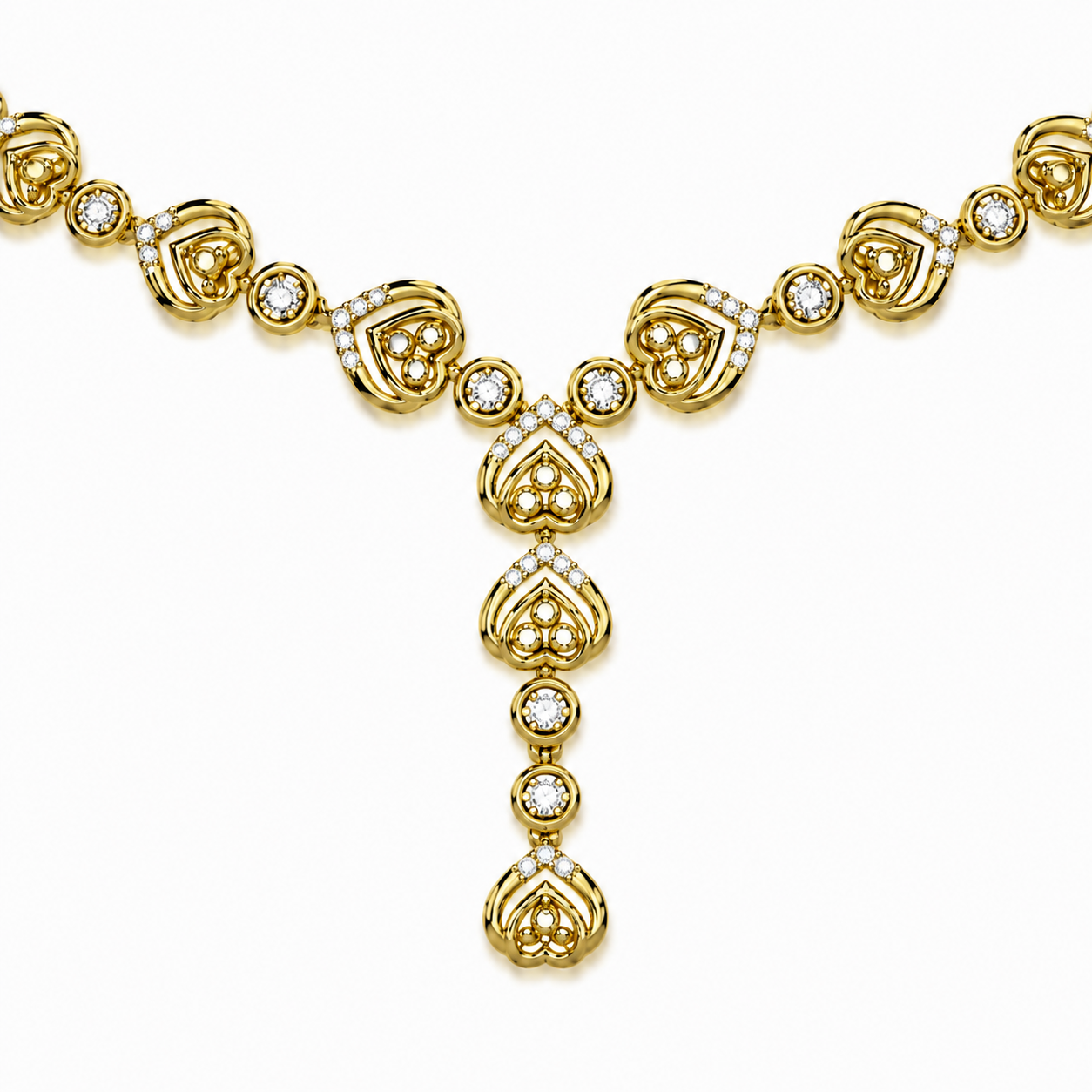 The Ginevra Round Diamond Necklace