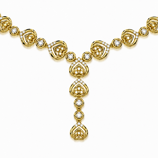 The Ginevra Round Diamond Necklace