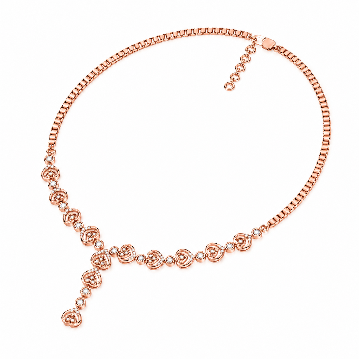 The Ginevra Round Diamond Necklace