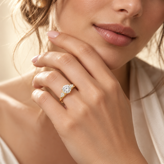 Pear Embrace Padma Cut Diamond Ring