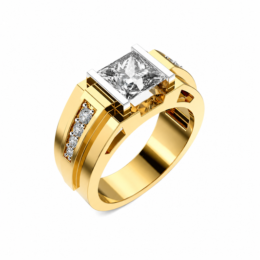 Imperial Square Diamond Ring for Men