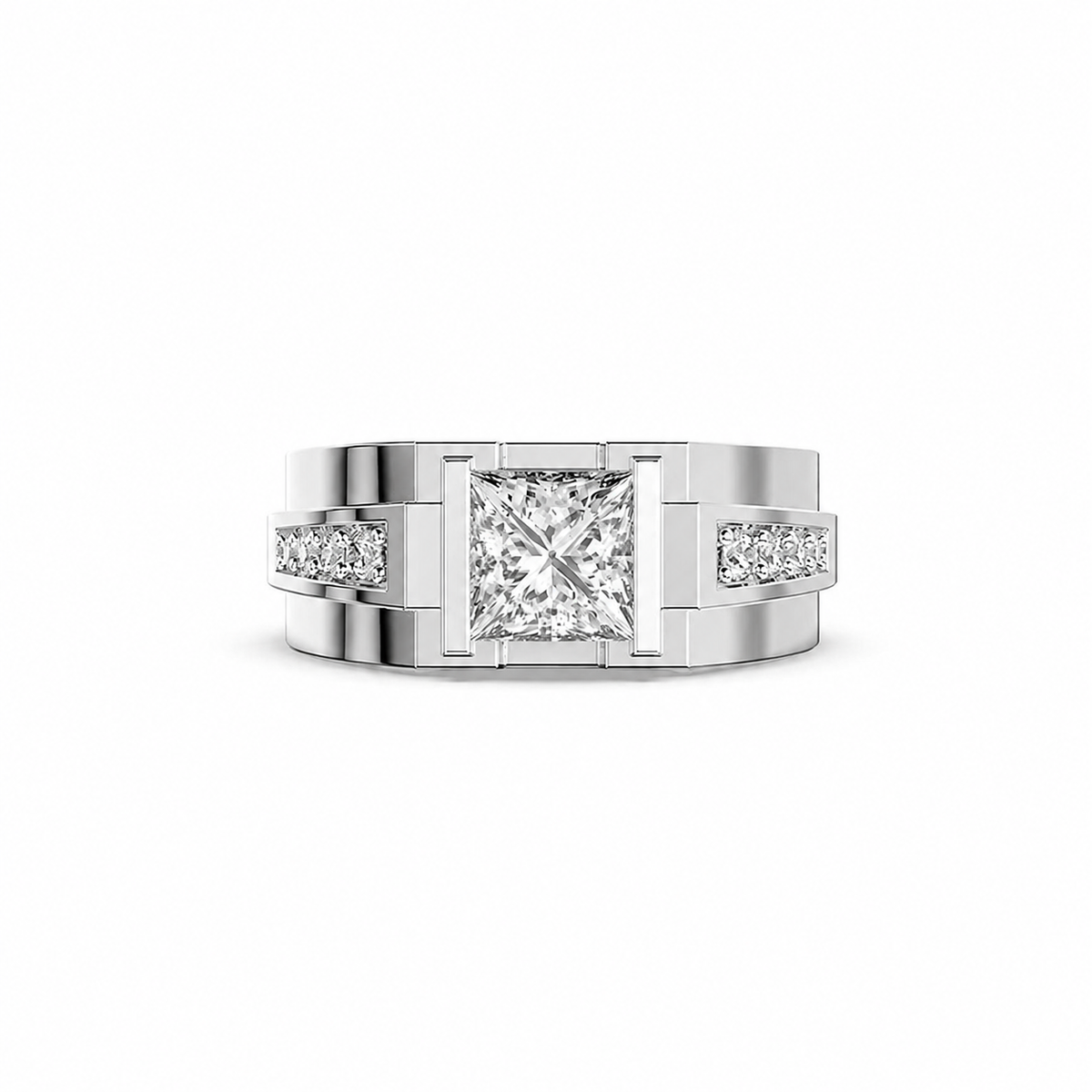 Imperial Square Diamond Ring for Men