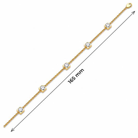 Roselle Beaded Diamond Bracelet