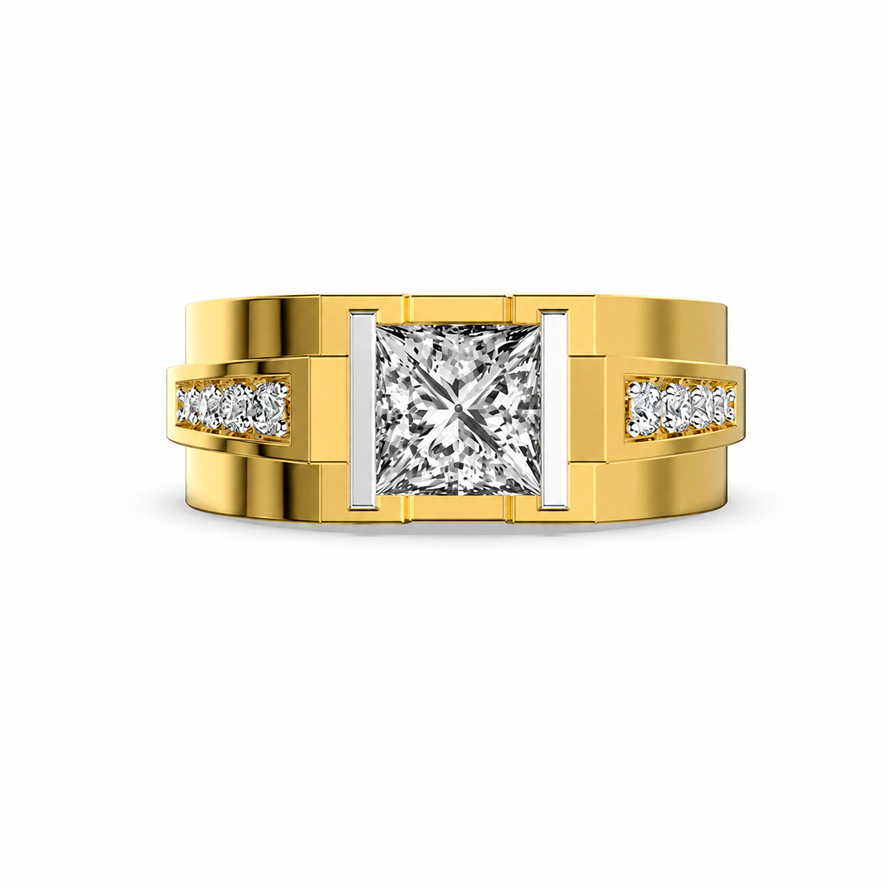 Imperial Square Diamond Ring for Men