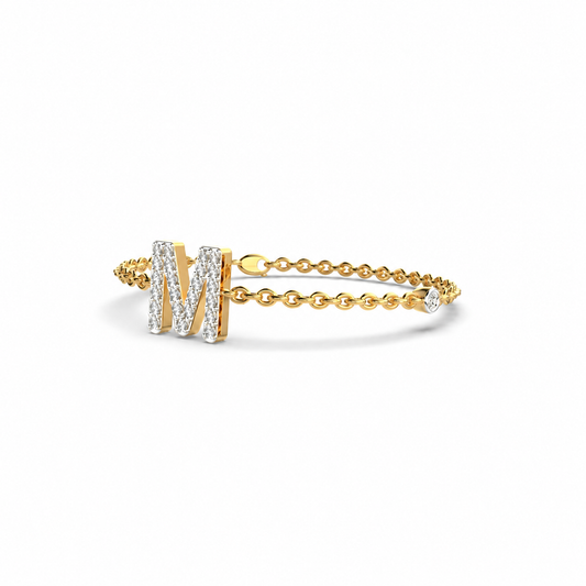 Mesmerising M Initial Bracelet