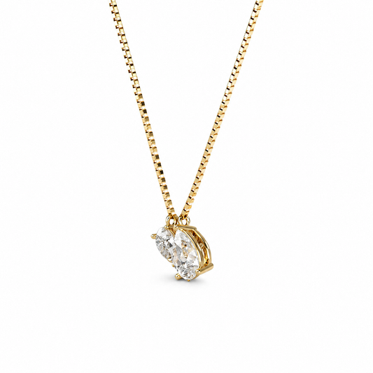 Toi Et Moi Double Pear Necklace