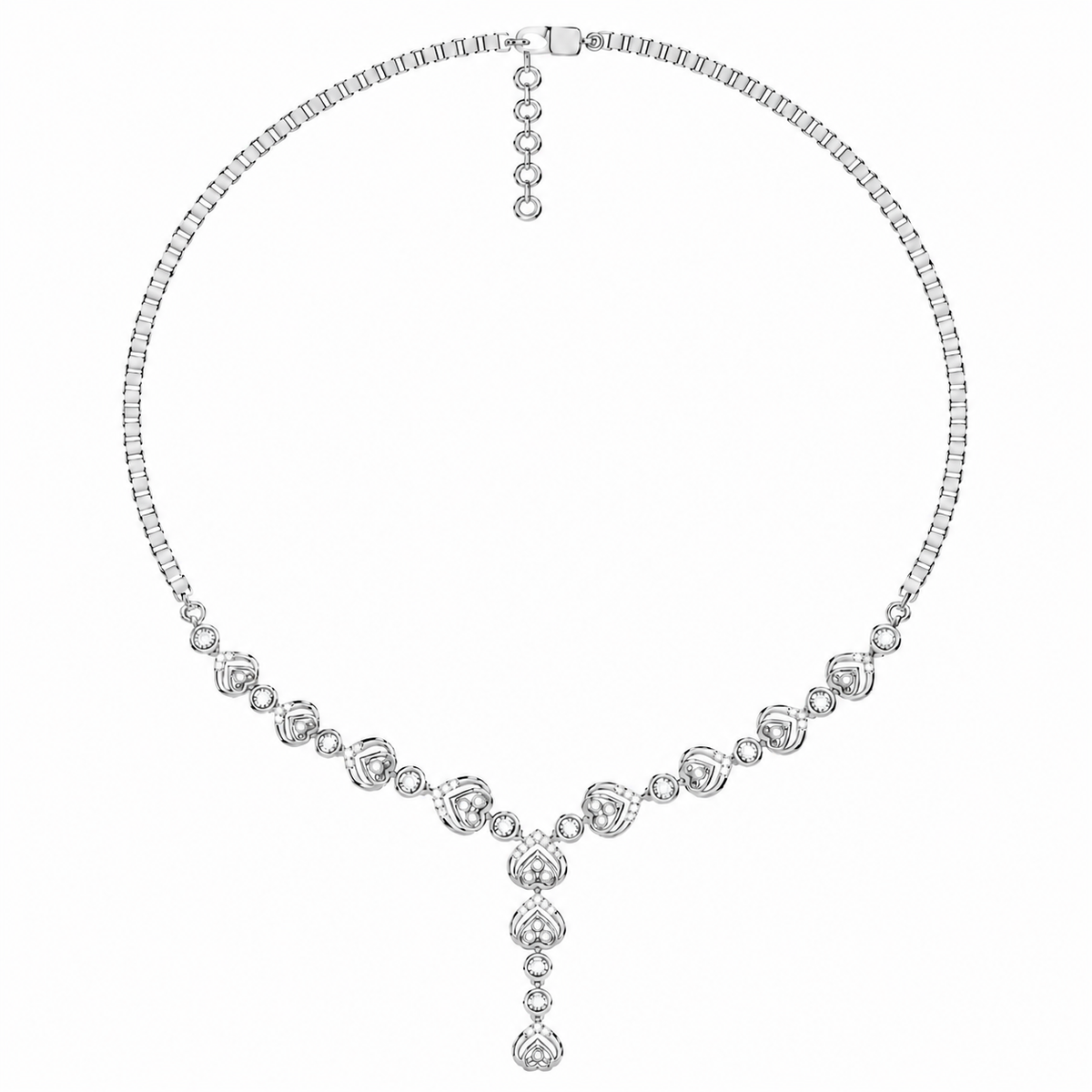 The Ginevra Round Diamond Necklace